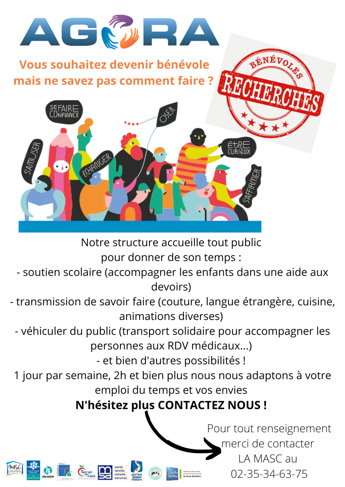 Affiche Bénévoles Point Relais CAF